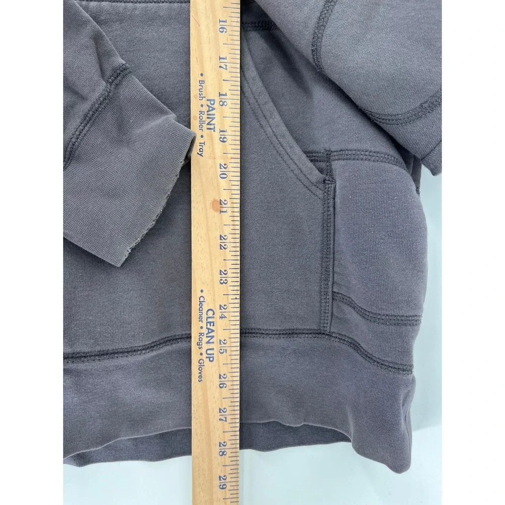 The North Face‎ Mens Sherpa Lined Full Zip Hoodie Gray Horizontal Stitch XL